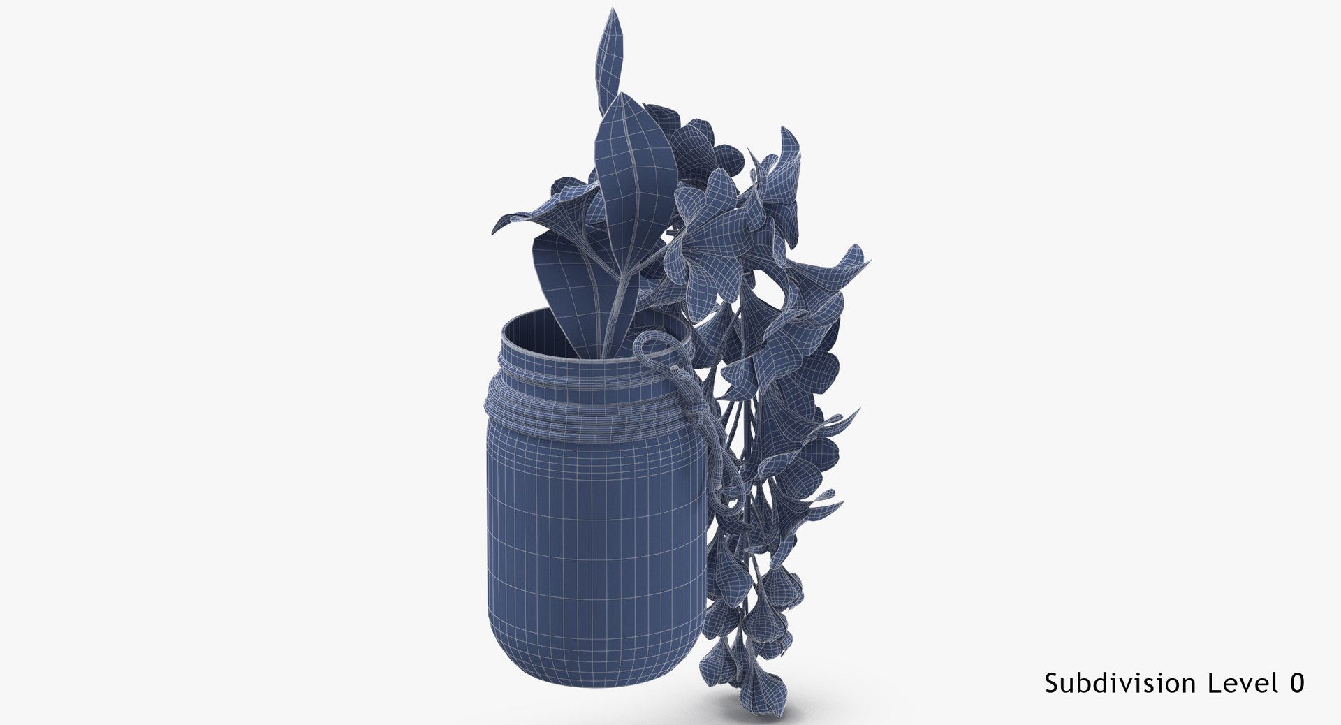 flower jar 3D model https://p.turbosquid.com/ts-thumb/Xe/6qlGWF/7iNuLehD/flower_in_a_jar_wireframe_subdiv0/jpg/1530273617/1920x1080/fit_q87/3c81b1e0f524040b0b6c244dca106b8e9af56b6f/flower_in_a_jar_wireframe_subdiv0.jpg