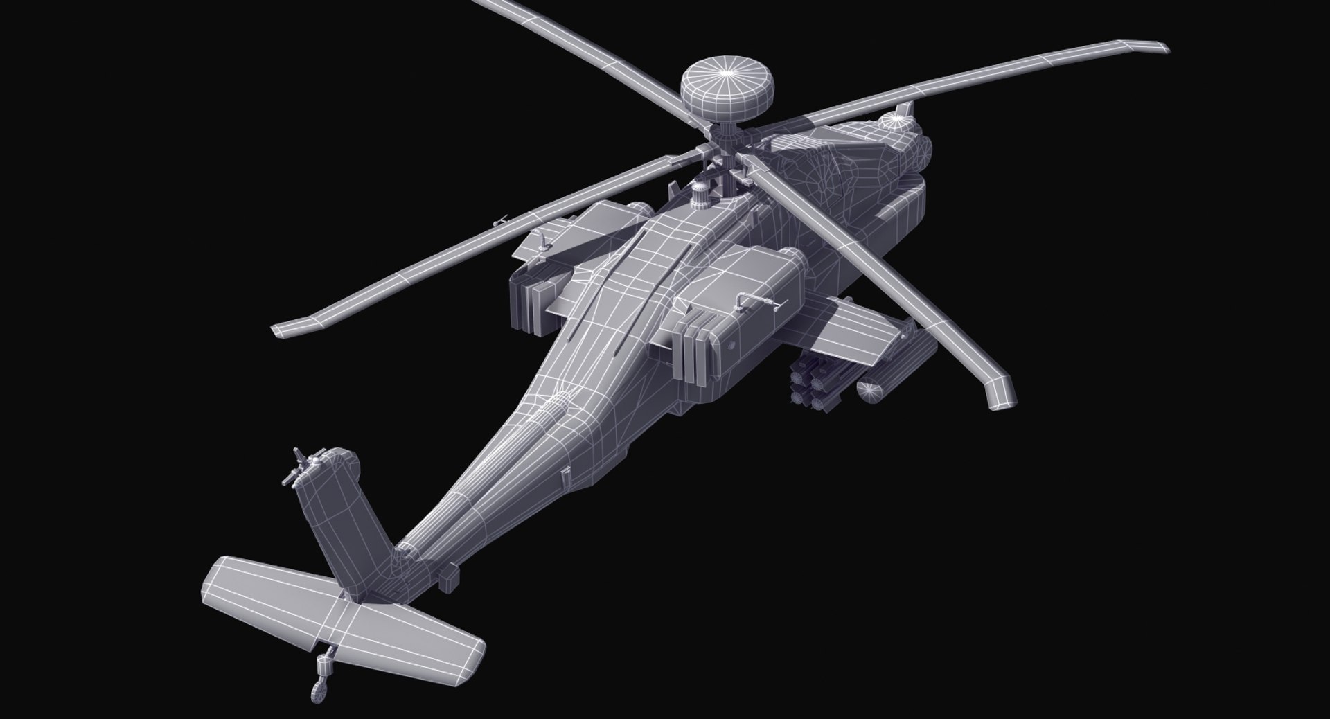 AH64 Black Gunship 3D - TurboSquid 2092194