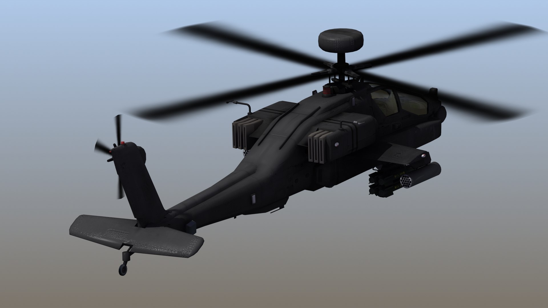 AH64 Black Gunship 3D - TurboSquid 2092194
