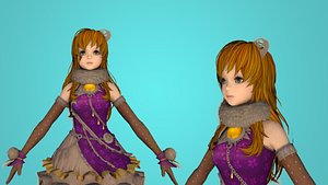 girl character 3D model