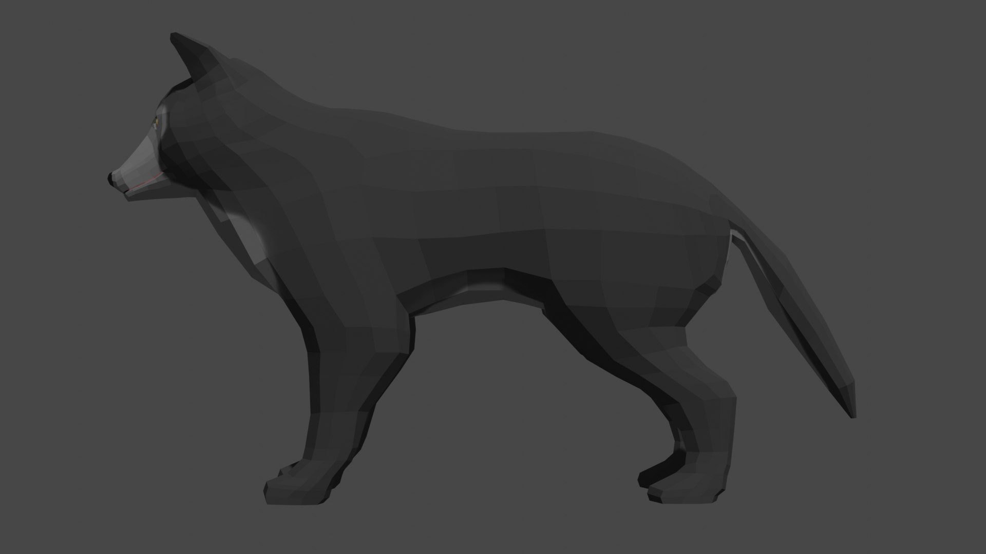 LowPoly Wolf Model - TurboSquid 2035588