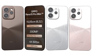 3D OPPO Reno15 Pro Mini 5G All Colors