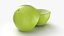 Raisin vert coupé en deux