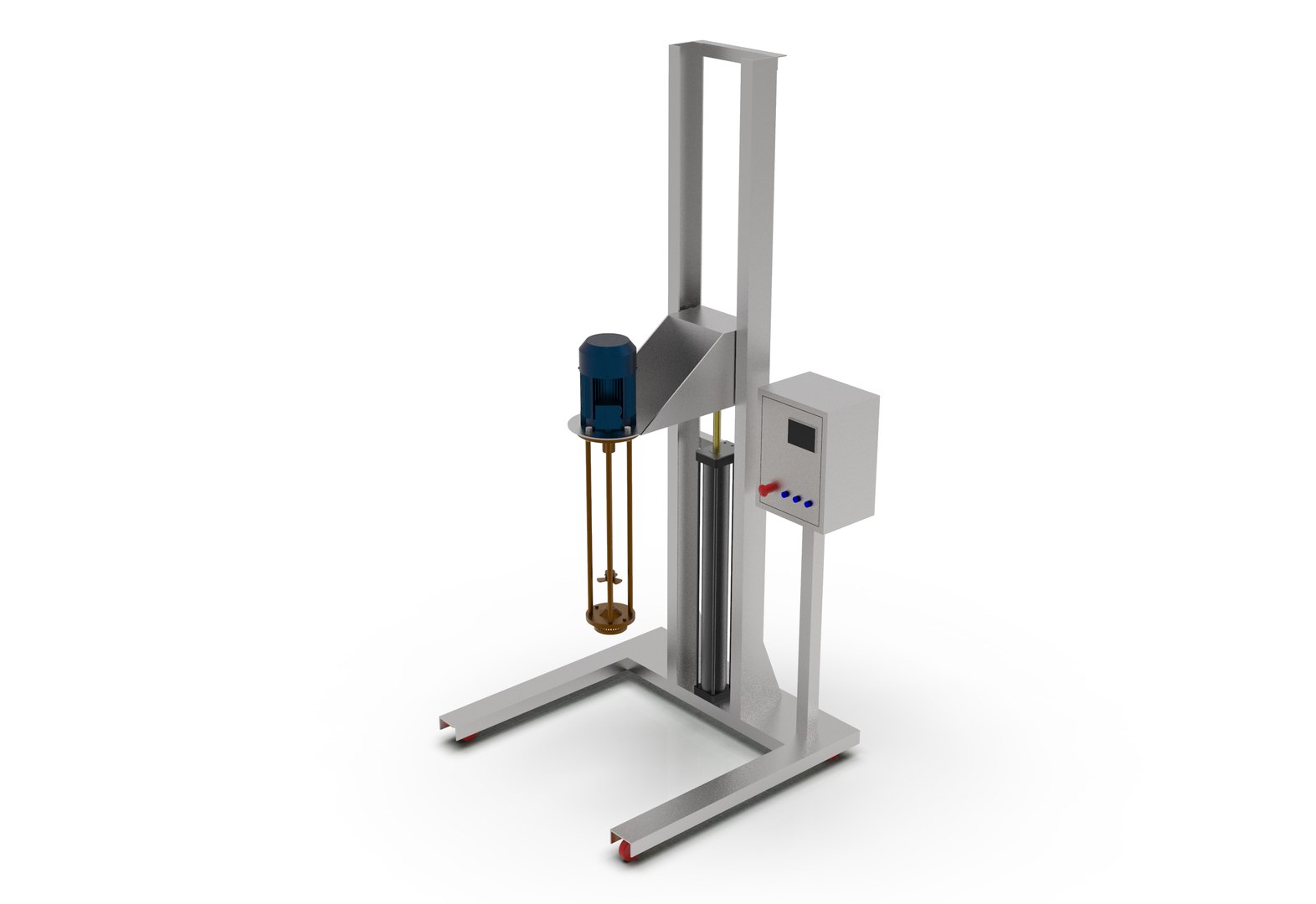 Lifting Mixer Vertical Mixing Agitator Machine 3D Model TurboSquid