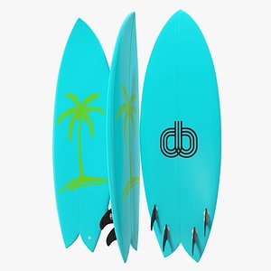 c4d surfboard fish 4