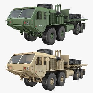 HEMTT Heavy Expanded Mobility Tactical Flatbed Truck 3D model