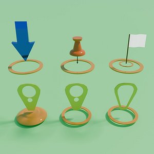 3D Destination themed icon set