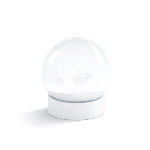 3D Snowglobe with cycled animated snowfall