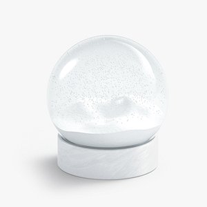 3D Snowglobe with cycled animated snowfall