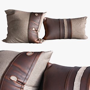 Set of decorative cushion 3D
