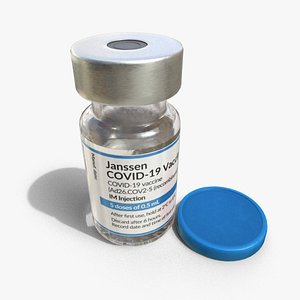 3D model Vaccine Vial Rigged - Mod Janssen