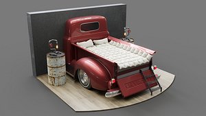 chevy pickup  BedHigh 3D model