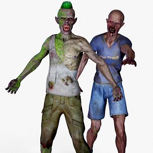 3D Zombie Pack 02 model