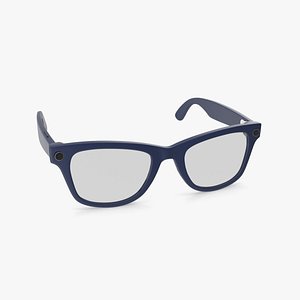 Smart Glasses Blue 3D model