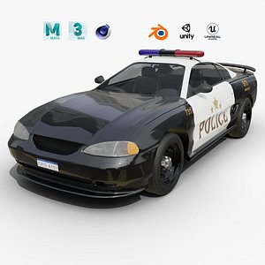 Fast Police car Realistic and Game Ready Asset