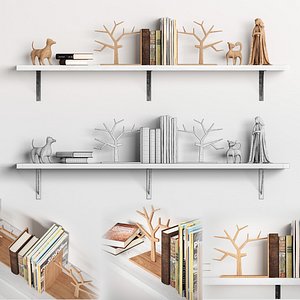 3D book bookend figurines