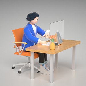 cartoon business man
