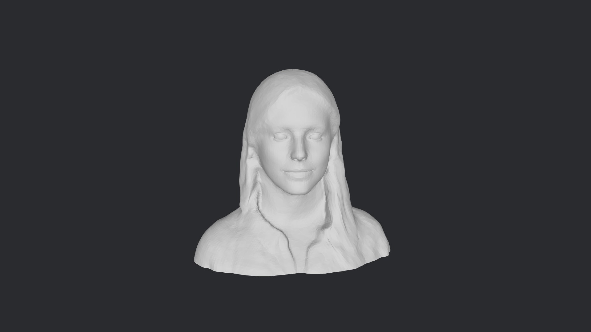 Beautiful blonde woman- Realistic bust head ready 3D model - TurboSquid ...