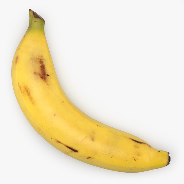 3D Banana 01 model