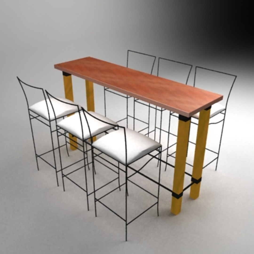 bar set 3d max