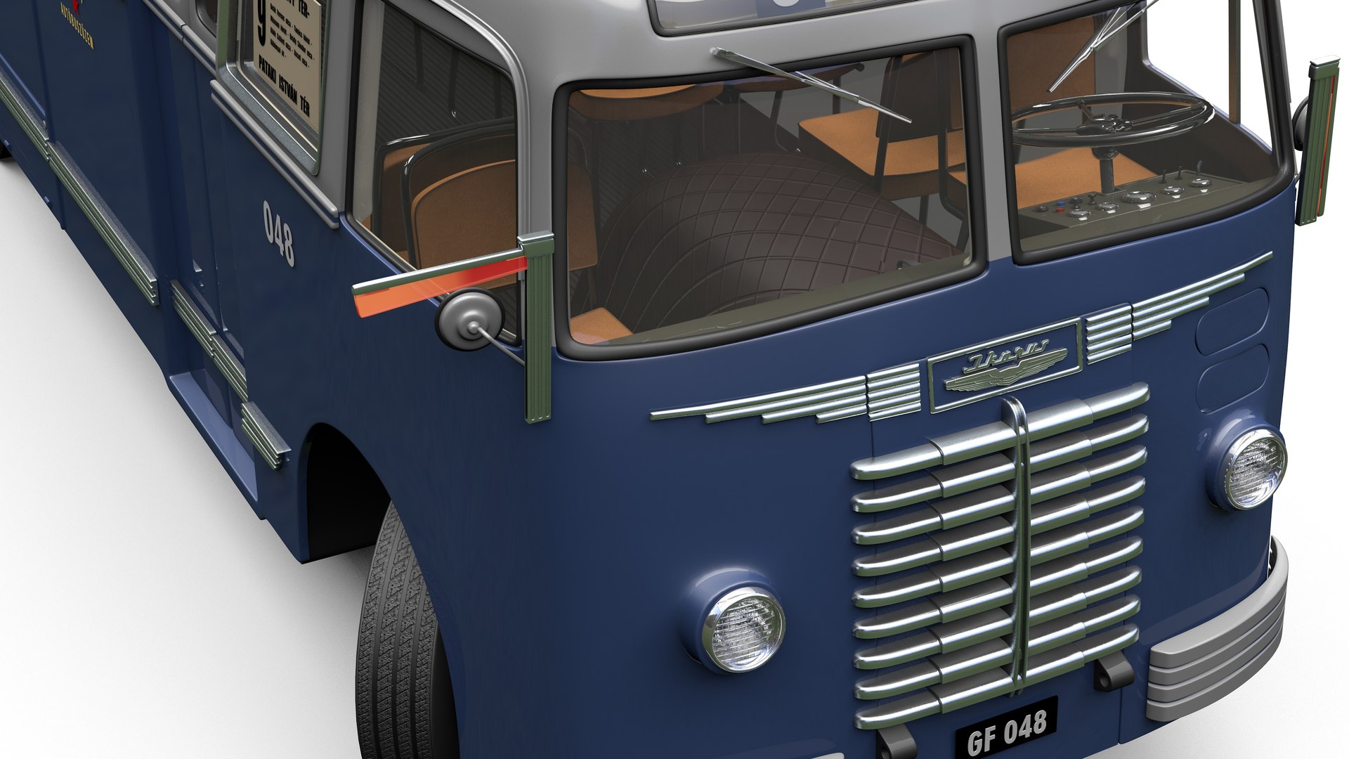 Ikarus 30 Hungarian City Bus 1951 3D model - TurboSquid 1904436