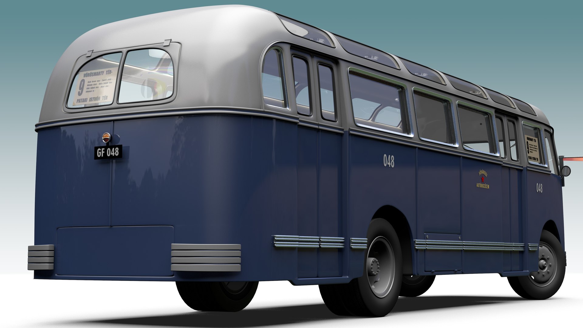 Ikarus 30 Hungarian City Bus 1951 3D model - TurboSquid 1904436