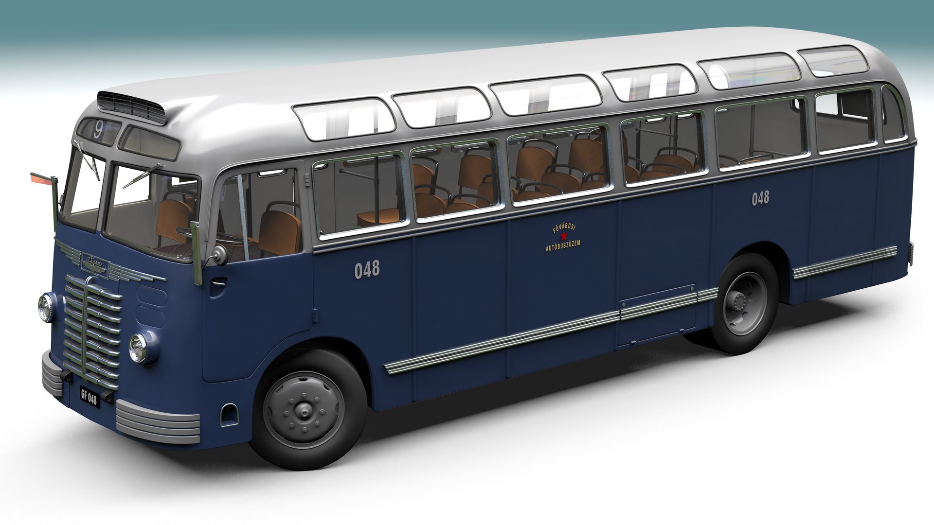 Ikarus 30 Hungarian City Bus 1951 3D model - TurboSquid 1904436
