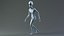 Grey Alien PBR Rigged 3D model