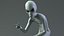 Grey Alien PBR Rigged