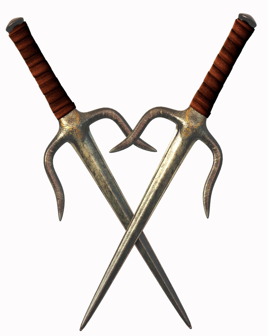 3D Model Sai Weapon TurboSquid 1257413