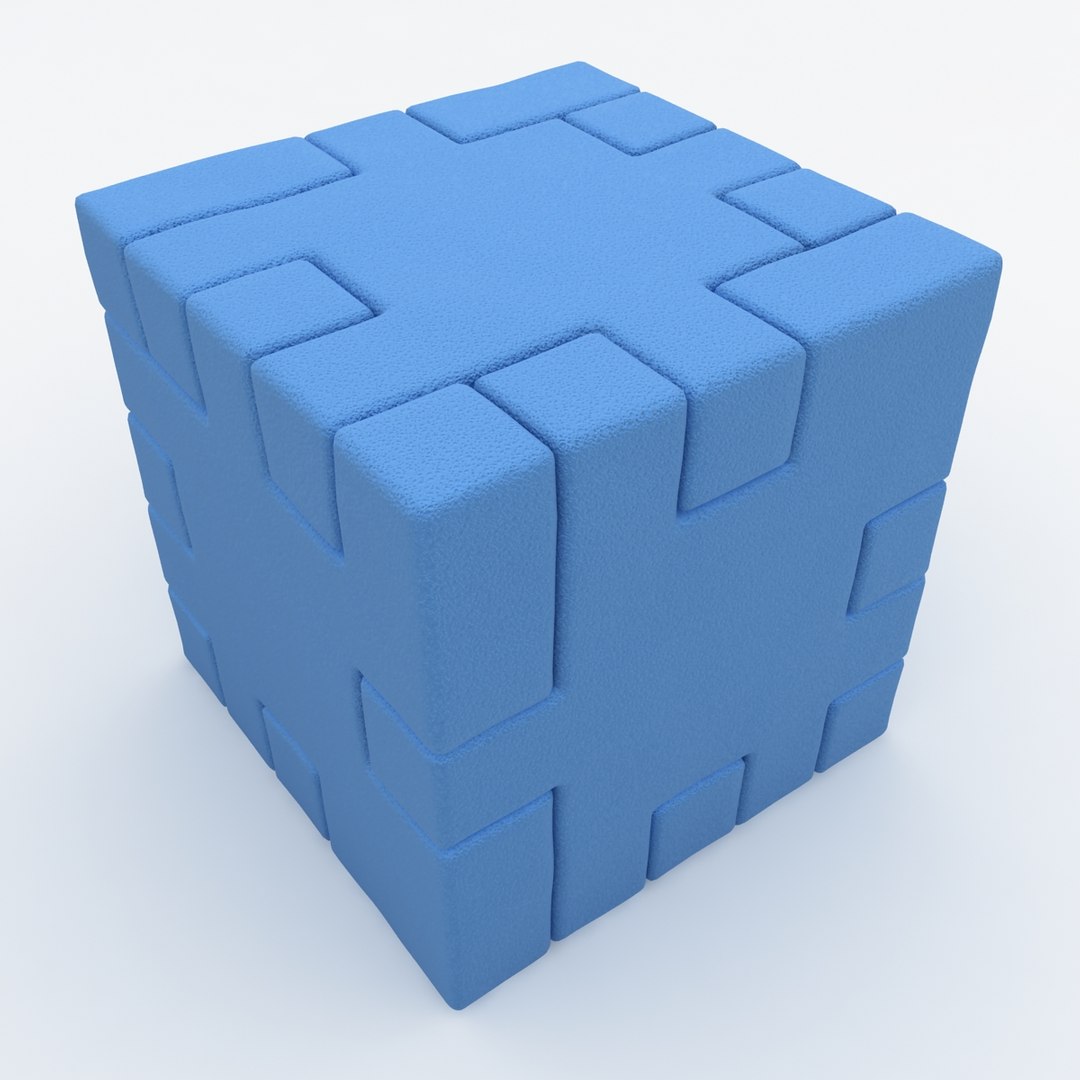 3dsmax happy cube blue