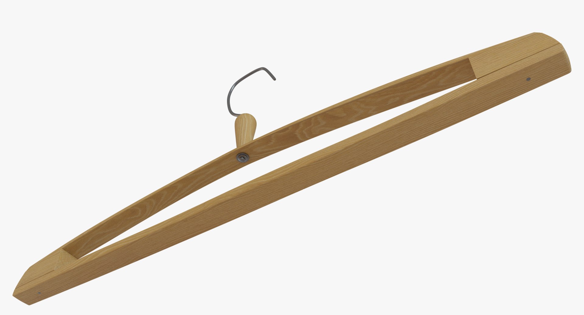 Wooden Clothes Hanger 3D - TurboSquid 1397594
