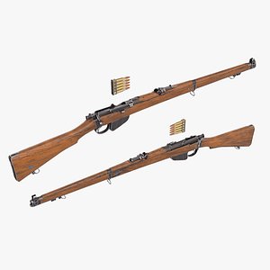 Short Magazine Lee-Enfield SMLE MkI rifle 3D