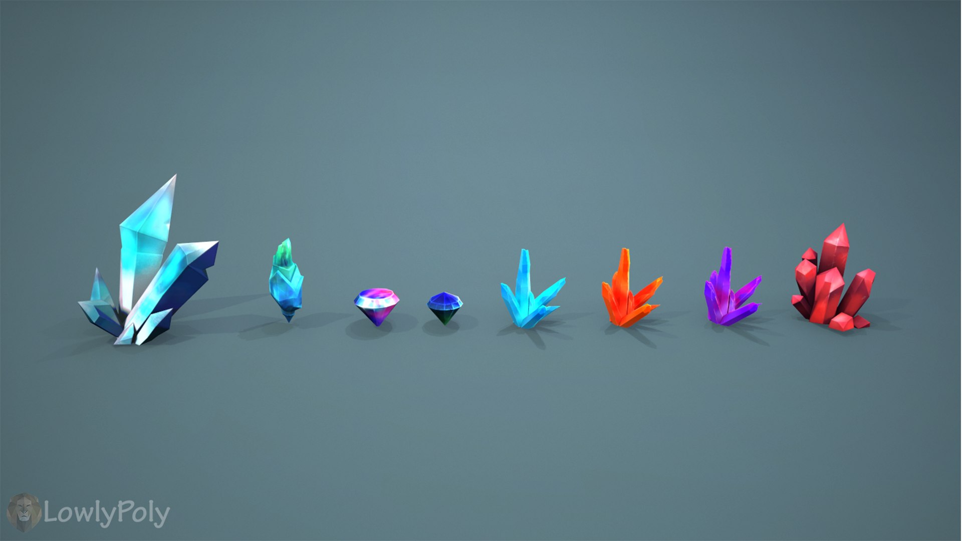 Stylized Crystal Collection 3D Model - TurboSquid 1789521