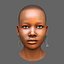 Femme africaine en tête de jeu prête