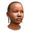 Femme africaine en tête de jeu prête