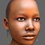 Femme africaine en tête de jeu prête
