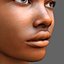 Femme africaine en tête de jeu prête