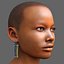 Femme africaine en tête de jeu prête