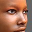 Femme africaine en tête de jeu prête
