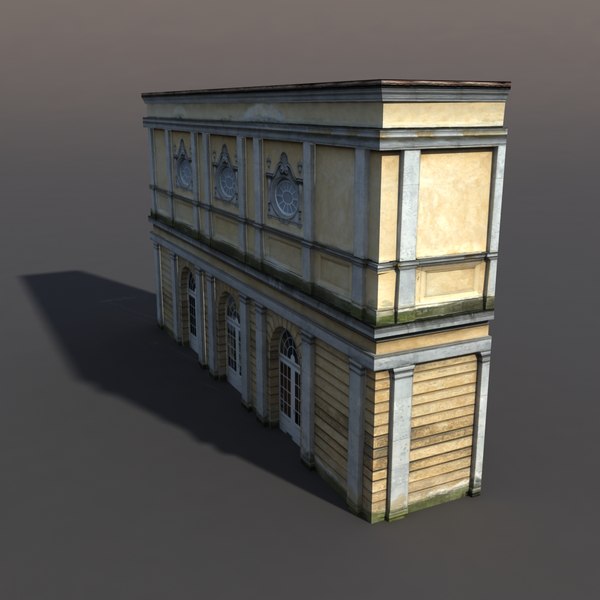 building exterior modeled 3d model