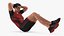 Fitness Trainer Doing Crunches
