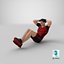 Fitness Trainer Doing Crunches