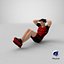 Fitness Trainer Doing Crunches