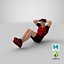 Fitness Trainer Doing Crunches