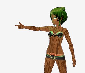 WoodFlora VRM 3D VTuber Avatar Ready to use