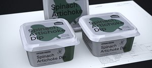 SPINACH ARTICHOKE DIP CONTAINER 184g 2024