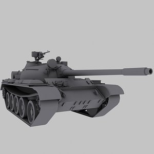t-55 tank soviet 3ds