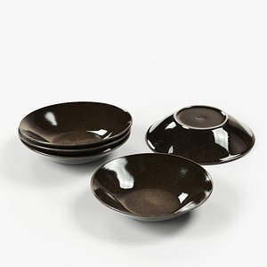 POLYPASTA - lene bjerre - plate - coal 3D