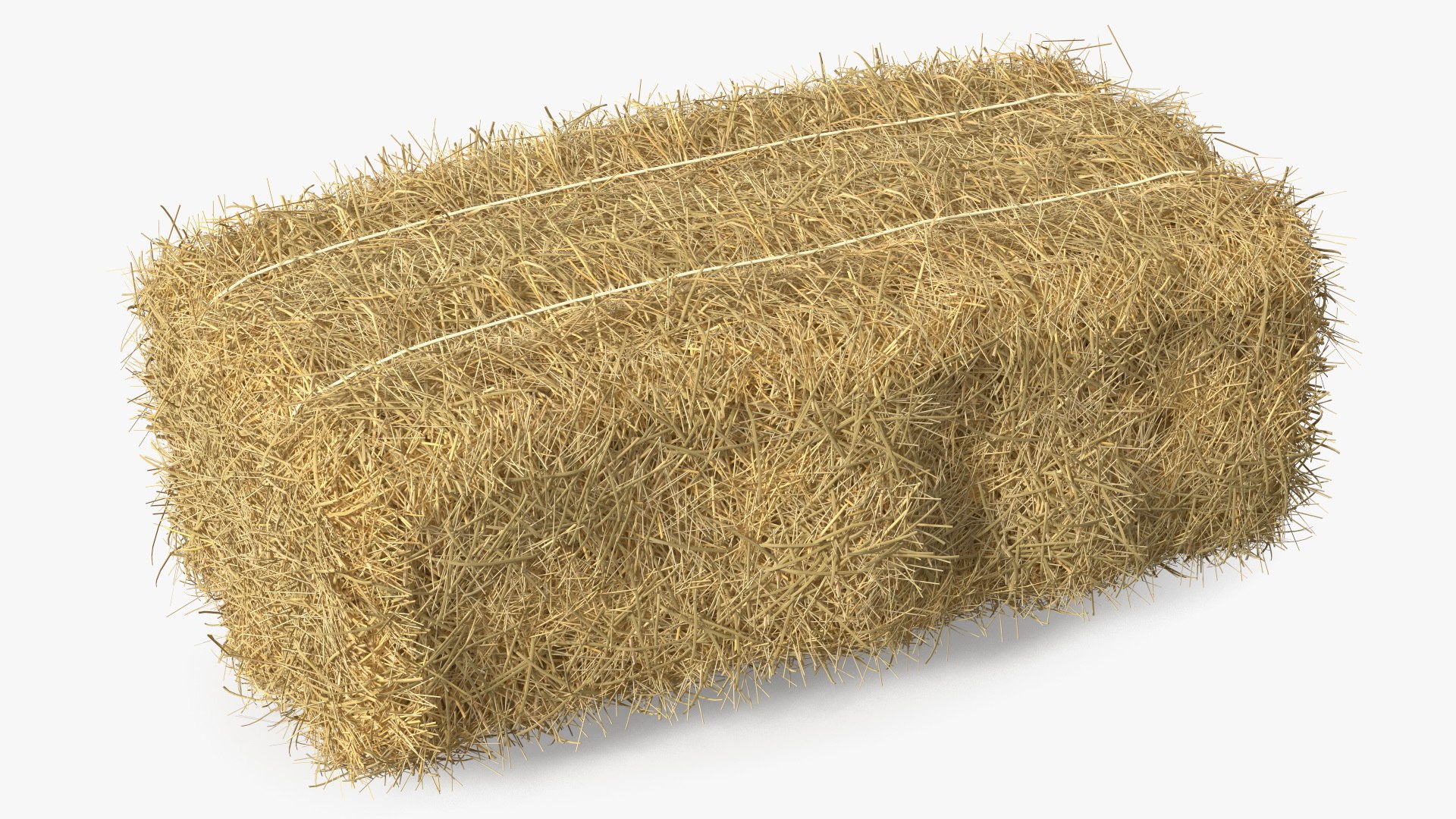 Straw Square Bale 3D model preview